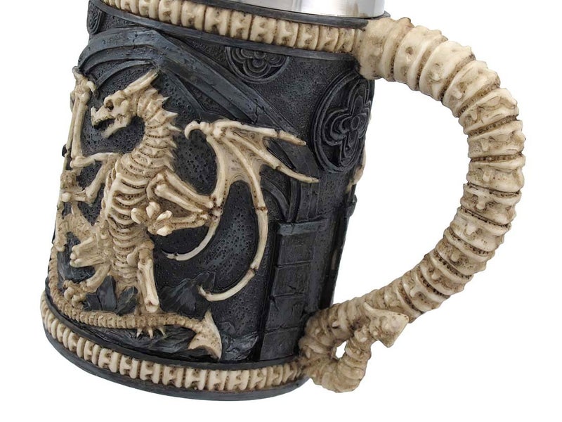 Things2Die4 Dragon Skeleton Tankard 16 oz. Mug - Image 4